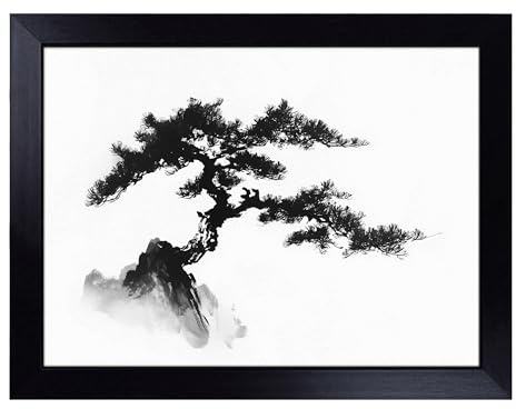 Lap Tray with Bean Bag Cushion, Japanese Tree | Handmade in the UK, Raised Wooden Edge, Padded Cushion, Heat-Resistant Wipe-Clean Surface, for Meals, Laptops and Crafts