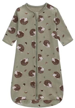 Miracle Baby Sleeping Bag With Feet, Soft Cotton Baby Sleep Sack，1.0 TOG Toddler Wearable Blanket Walker Sleep Sack for Boys and Girls (3M-3T)