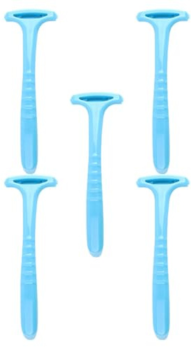 Raschietto per Calli Piedi, 5 Pezzi, Blu, Pp, Lame | Rimozione di Calli e Cuticole, Uso a Casa O'aperto, Leggero e Robusto, per Pedicure Professionale