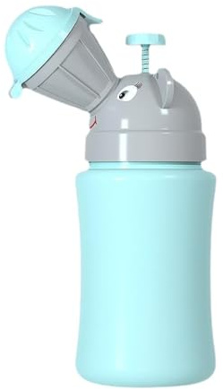 Jiuvaso Urinale Portatile Bambini Urinalino Tazza Pipì Emergenza Borraccia Pipì con Tappo Silicone Riutilizzabile Antiperdita Adatto a Viaggi Campeggio Auto