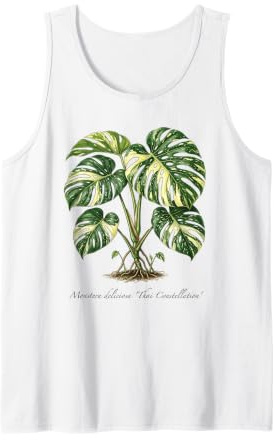 Monstera Thai Constellation Plant Illustration Tank Top