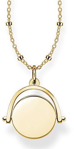 THOMAS SABO Disc Gold Plated Yellow Gold Adjustable Necklace Length 40-45cm