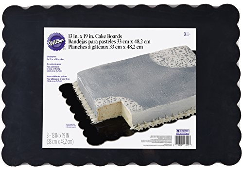 Wilton – Set de bandejas para Tartas, Negro, Pack de 3