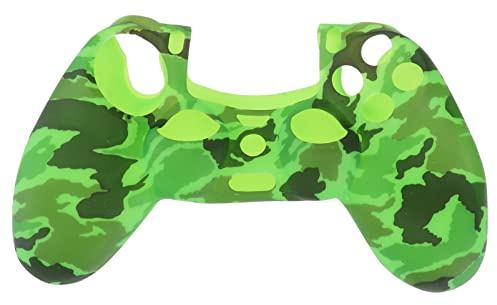 VORCOOL Silikon Schutzhülle Gehäuse für PS4 Controller (Camouflage Grün)
