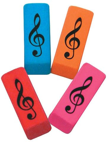 Gomma Treble Clef (Pack of 10)