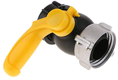 KESOTO Raccord Robinet en Cuivre Valve de Tonne Raccord Rapides 1000L IBC Fourre-Tout Réservoir Huile Adaptateur Eau - 75mm à 2
