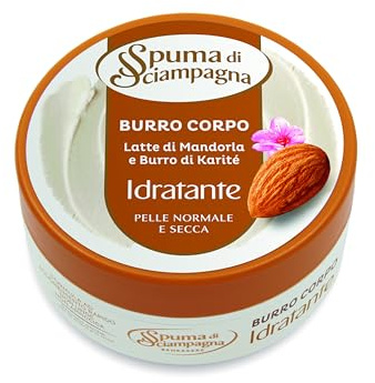 Spuma Di Sciampagna Burro Corpo Idratante Latte Di Mandorla E Burro Di Karitè - 200 Ml