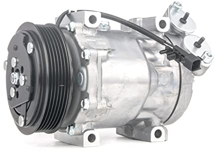 RIDEX 447K0102 Compresor aire acondicionado con aceite de compresor PAG con acoplamiento magnético con diodo Compatible con VOLVO V50 545
