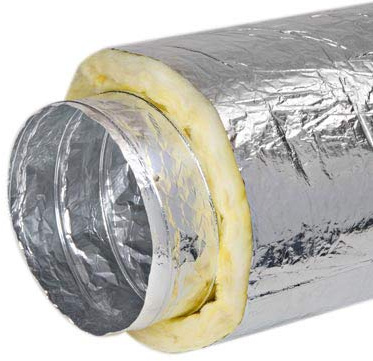 Nito GmbH 10 Meter akustisch gedämmter Sono Abluftschlauch: Connection Grow (104 mm Durchmesser)