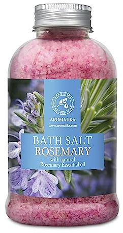 Rosemary Bath Salt 600g with Natural Rosemary Essential Oil - Bath Salts - Body Care - Best for Good Sleep - Beauty - Bathing - Body Care - Wellness - Relax - Aromatherapy - Spa