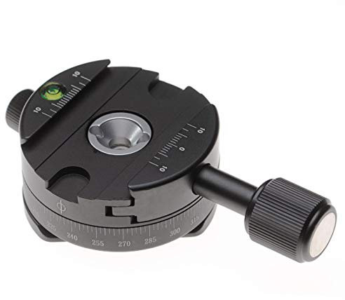vhbw testa panoramica compatibile con Sirui piastre a sgancio rapido per treppiede, monopiede, teste per treppiedi