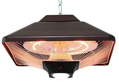 HKPLDE 2000W Calefactor Terraza Techo Eléctrico Calentador Resistente Al Agua Y Al Polvo,Calefacción Al Aire Libre del Jardín Colgante Interior-2000W