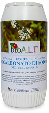 Bicarbonato di Sodio bioA.L.T Repellente Contro Oidio o Mal Bianco Botrite Muffa Grigia Naturale per Frutto Orto Giardino Ornamentali 1 kg