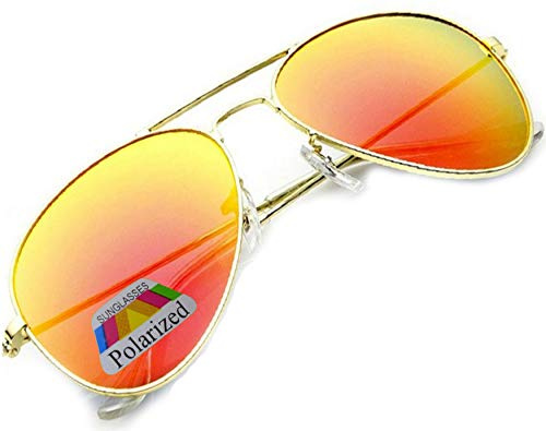 MFAZ Morefaz Ltd Vintage Retro Original Pilot Mirrored Mirror lens Polarized Sunglasses Glasses Air Force Unisex Vintage lens UV400
