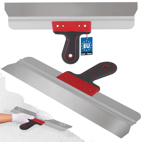 KOTARBAU® Edelstahl Flächenspachtel zum Auftragen von Spachtelmasse Gips Putz 450 mm