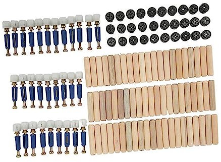 MuziZy 3-in-1-Verbindungsset, Exzenterradverbinder, präzises Spiralgewinde mit Holzstiften for die Installation von Möbelplatten (Color : 12mm Eccentric Wheel)