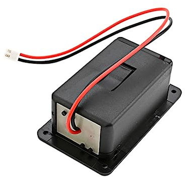 Vaguelly Boîte de Batterie Noire 9v pour Guitare et Basse, Étui en Plastique Résistant Design Stable Facile à Remplacer, Accessoire pour Guitaristes