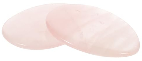 FRCOLOR 6stücke Natürliche Massageplatte Für Stressabbau Ovaler Daumenstein Für Gesicht Und Körper Aktiviert Die Durchblutung Und Fördert Die Hautregeneration