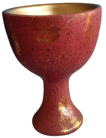Garneck Calice Résine Solide Pour Culte Et Décoration Autel Gobelet Sacré Élégant Pour Maison Bureau Et Yoga Accessoire Facile à Nettoyer Et Ambiance Mystique