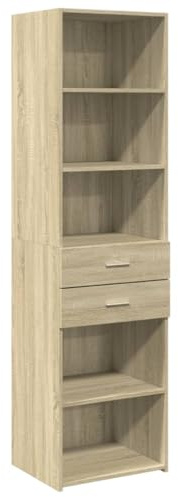 vidaXL Highboard Sonoma Oak 50x42.5x185 cm Engineered Wood