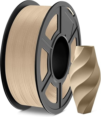 JAYO PLA Holz Filament 1,75mm Ahornholz, Echtes Wood PLA 3D Filament | 15% Holzfasern für natürliche Optik, Haptik & Duft, Höhere Schmelzfließrate, 1,1 kg Spule, Maßgenauigkeit +/- 0,02 mm