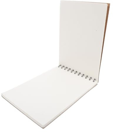JECOMPRIS Notizbuch Spiralbindung Kraftpapier Leerer Zeichenblock Tragbar Für Skizzenbuch Für Kellner Unliniert