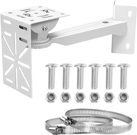 Soporte Esquinero para Cámara Exterior, SYULCR, Montaje en Pared, Soporte para Cámara de Vigilancia Exterior, Ajustable para Cámaras de Seguridad, para Cámaras de Videovigilancia (1)