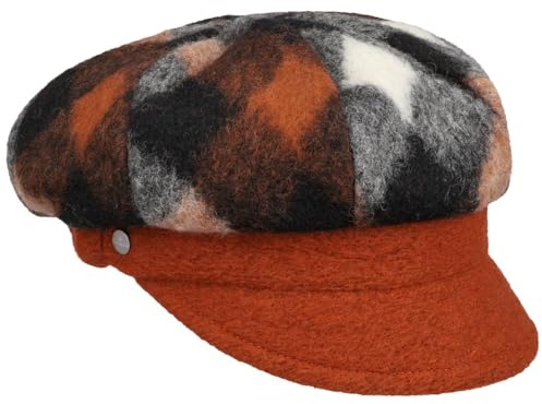 LIERYS Kilena Wool Check Ballonmütze Damen Made in Italy Winter