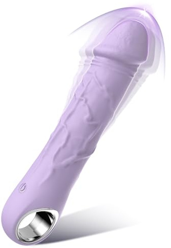 BGGOOD 7.1 Inch Realistic Silicone Dildos - Clitoris G Spot Dildo Vibrator Wand with 10 Vibrates, Sexual Toy Female Adult Sex Toys for Women Couples Pleasure