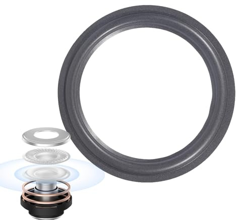 Anillos envolventes de borde de espuma de altavoz | Piezas de repuesto de cuerno de recorte elástico, borde de reemplazo de borde extensible del kit de woofer para sistemas de sonido de equipo