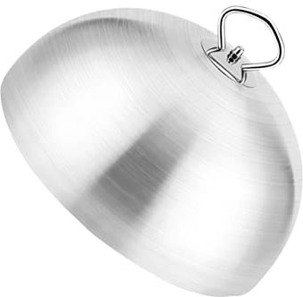 MOTHNUR Tapa para Alimentos De Acero Inoxidable Resistente Al Aceite Asa Redonda para Cocinar Bistecs y Sándwiches Fiestas y Exteriores