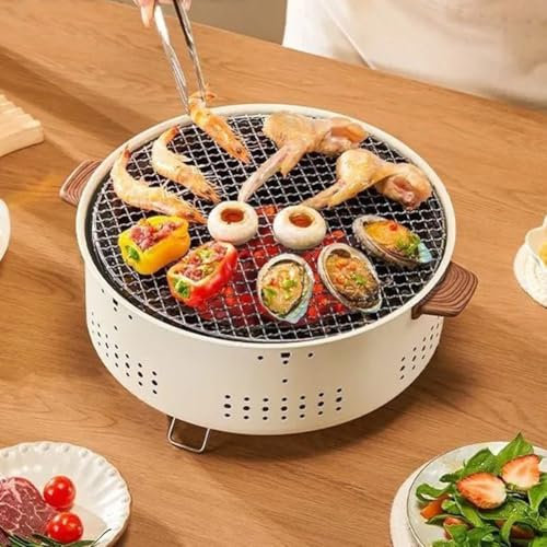 Parrilla de barbacoa portátil, de carbón, mesa de mesa para exteriores, para picnic, jardín, terraza, camping, viajes