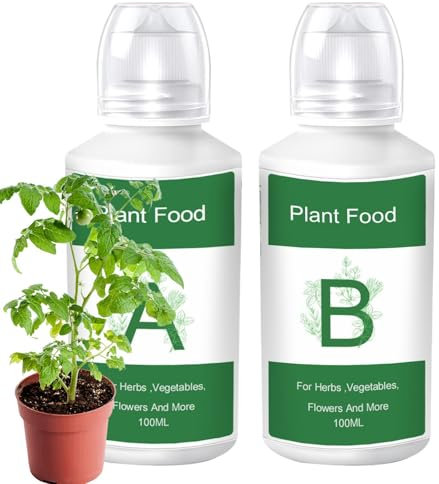 Piante interne fertilizzanti-Formula nutriente in due | Soluzione alimentare per piante liquide per verdure frutti di frutta Fiori giardino interno Accessori del di coltivazio
