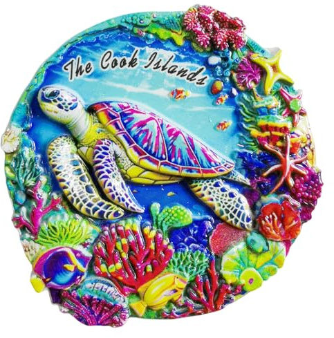 The Cook Islands Neuseeland Travel Souvenir 3D Kühlschrankmagnete Kühlschrankdekoration Magnet