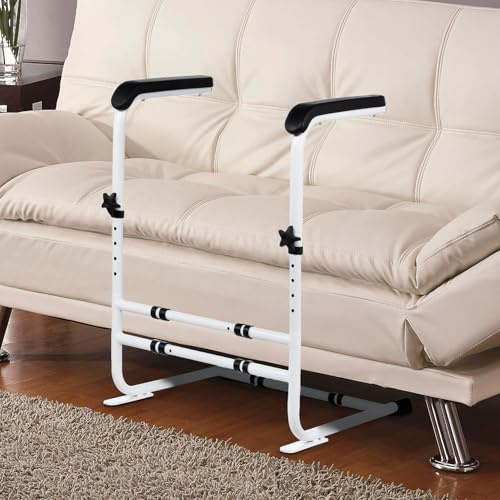 Ayuda para levantarse del sofá para personas mayores, ayuda para caminar, soporta 204 kg, altura 6, ancho 3, ajustable, patas antideslizantes, asa de seguridad para pacientes con discapacidad.