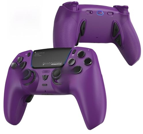HEXGAMING Phantom Pro Manette pour ps5 avec Palette & Joystick Hall Effect | Controller pour ps5 avec Gâchettes & 6 Profils Remappage,Compatible avec PC,Mobile-Violet Crépuscule