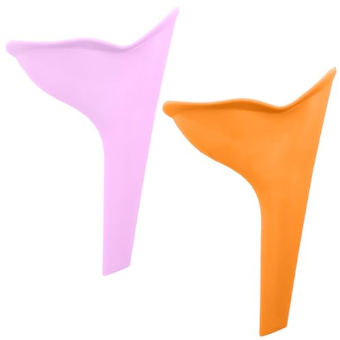 2 pièces Urinoir pour Femme, Urinoir Féminin Réutilisable en Silicone, Urinoir Femme Portable, Pot de Chambre Adulte, aux Femmes de Faire Pipi Debout, pisse debout femme