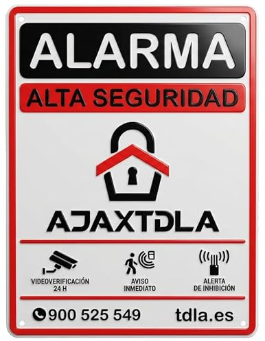 Cartel alarma. NO PARECE REAL, LO ES. Cartel Zona Videovigilada - Señal Aviso Policia - Carteles Disuasorios - Interior Y Exterior - Placa alarmas videovigilancia 28X21CM (NARANJA, 28x21)