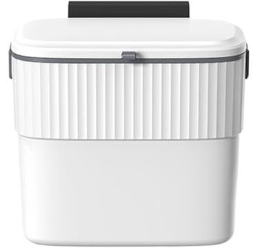 Poubelle - Poubelle suspendue avec couvercle, seau à compost de cuisine pour sous évier | pour la maison, la chambre à coucher, la table, la voiture, la cuisine, la salle de bain, l'armoire, le plan