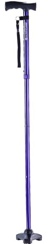 HurryCane Freedom Edition Canne pliante avec poignée en T Violet
