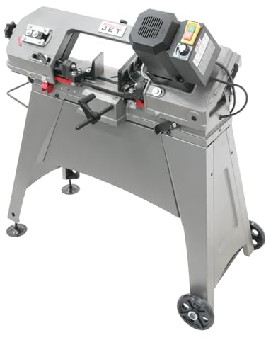 JET 5 x 6 Metal Cutting Horizontal/Vertical Variable Speed Band Saw, 1/2 HP, 115V 1Ph (HVBS-56V)