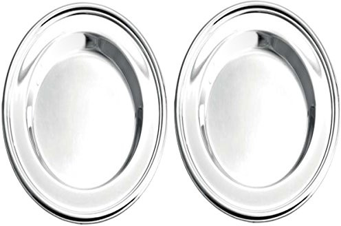SILBERKANNE 2X Flaschenuntersetzer Flaschenteller D 15,5 cm Premium Silber Plated edel versilbert in Top Verarbeitung