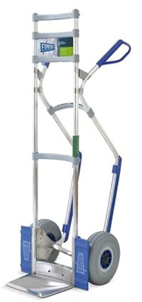 Vollmontierte EXPRESSO Alu Profi- Sackkarre für Getränkekisten - & fässer AE201925 / 250kg / pannensichere Vollgummireifen/Schaufel L 18 x B 23,5 cm