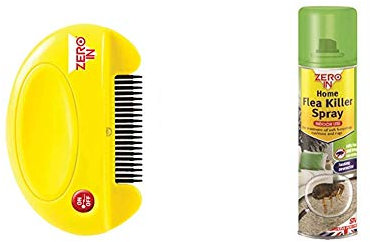 Zero In Flea Killer Comb (Poison-Free, Electric Flea and Tick Comb for Use on Cats and Dogs)