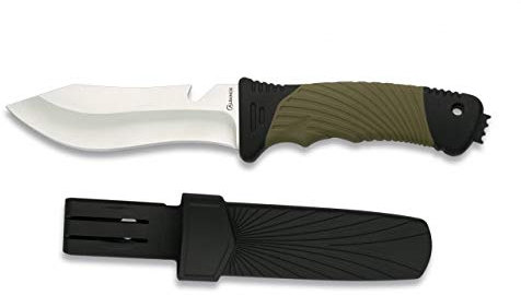 Cuchilleria Deportiva ALBAINOX- 32340 - Cuchillo Albainox. Mango ABS-Goma. Skinner - Herramienta para Caza, Pesca, Camping, Outdoor, Supervivencia y Bushcraft