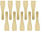 Spatules à Raclette en Bois Naturel - Set Écologique d'Ustensiles de Cuisson Antiadhésifs - Petite Pelle Résistante à la Chaleur pour Artisanat