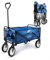 Wiltec Chariot transport pliant pour Enfant – 1000 x 505 x 1120 mm – Charge max. 68kg – Poches, Roues en plastique et Poignée ergonomique – Diable Charette à main Tout terrain Outils Jardin Randonnées