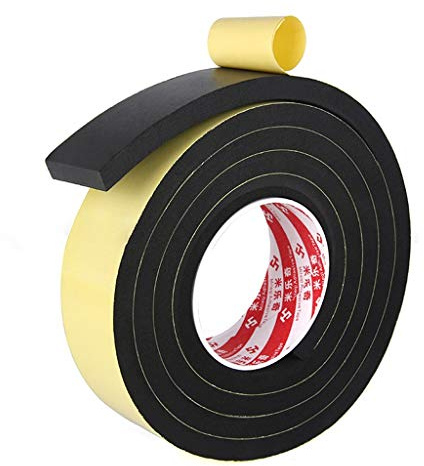 Cinta de espuma negro de una cara cinta adhesiva de espuma espesada esponja anti-vibración del sonido de la almohadilla de cinta aislante de una cara sellada 5mm8mm10mm