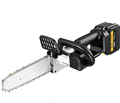 GKZJ Sega Elettrica a Batteria,Piccola Macchina Taglio Manuale,Motosega a Batteria Portatile Senza Fili,Adatto per Giardini e Aziende Agricole,2 Electricity 1 Chain 1 Charger