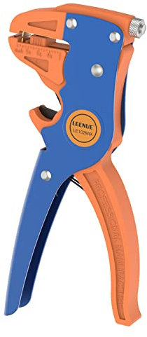 LEENUE Wire Stripper, Automatic Wire Strippers Electrical for 10-24 AWG Cables, Adjustable Cable Strippers and Wire Cutters for Professional Industrial and Home Electrical Repairs